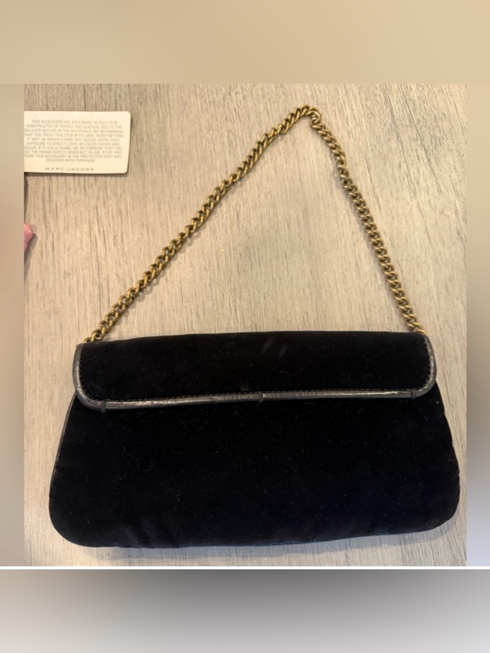 Marc Jacobs Fall 2005 Runway Black Velvet Bag with Exotic Rose Detail - Picture 4 of 5